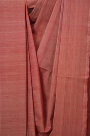 Red Plain Cotton Mangalgiri Saree - SRRPCMS99