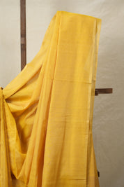 Yellow Maheshwari Tissue Saree - SRYMTS700