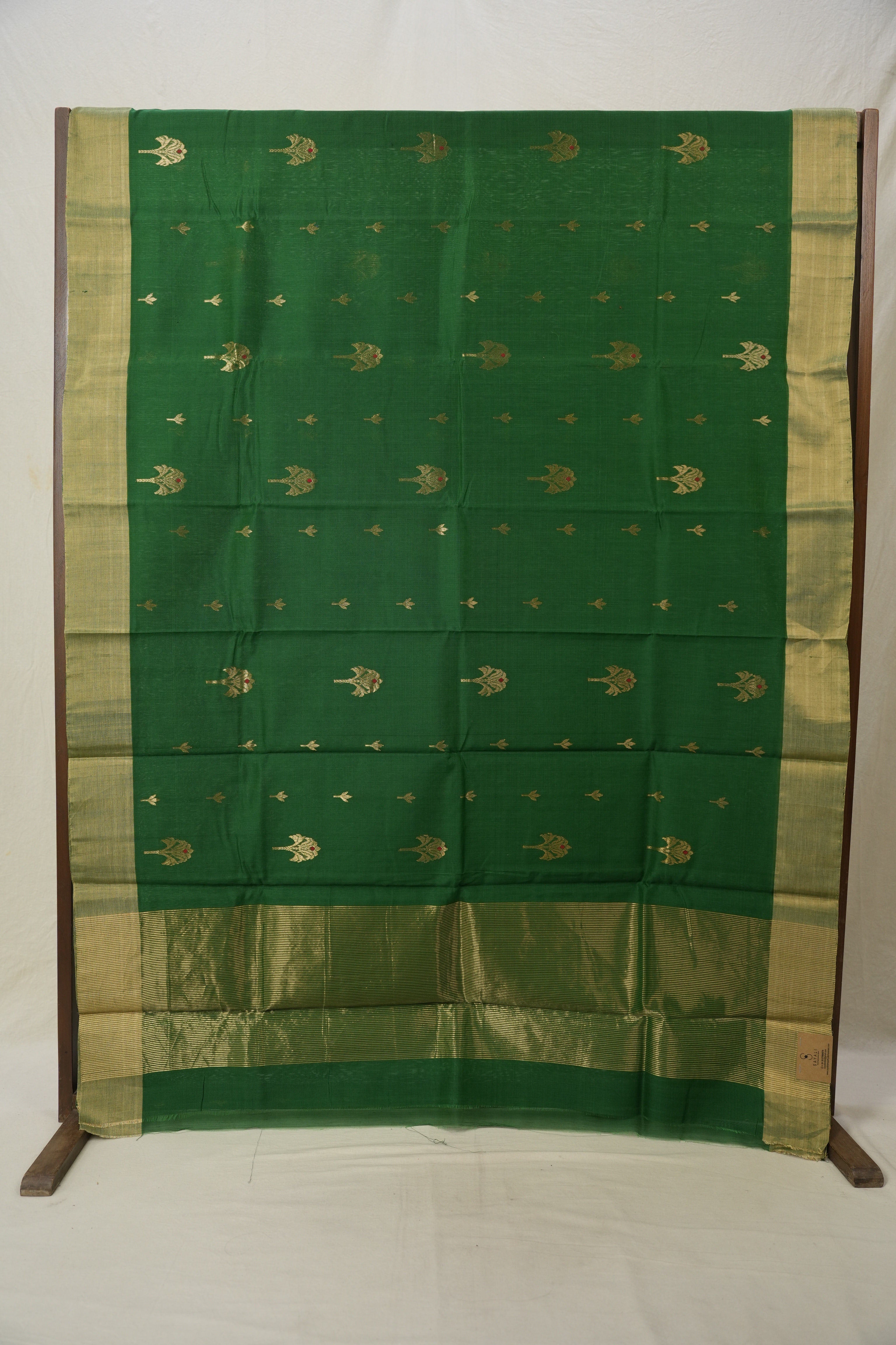 Green Chanderi Cotton Silk Saree - SRGCSS309