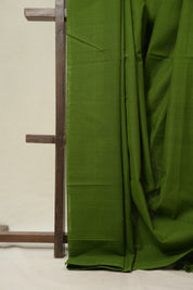 Green Plain Cotton Mangalgiri Saree - SRGPCMS98