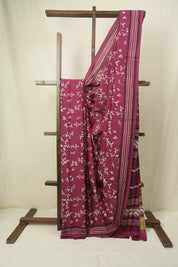 Magenta HBP Cotton Saree - SRMCS3593