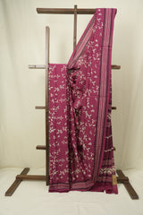 Magenta HBP Cotton Saree - SRMCS3593