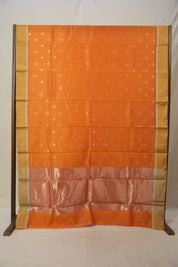 Orange Chanderi Cotton Silk Saree - SROCSS381