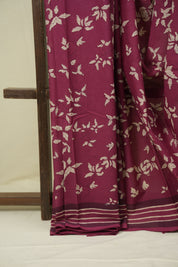 Magenta HBP Cotton Saree - SRMCS3593