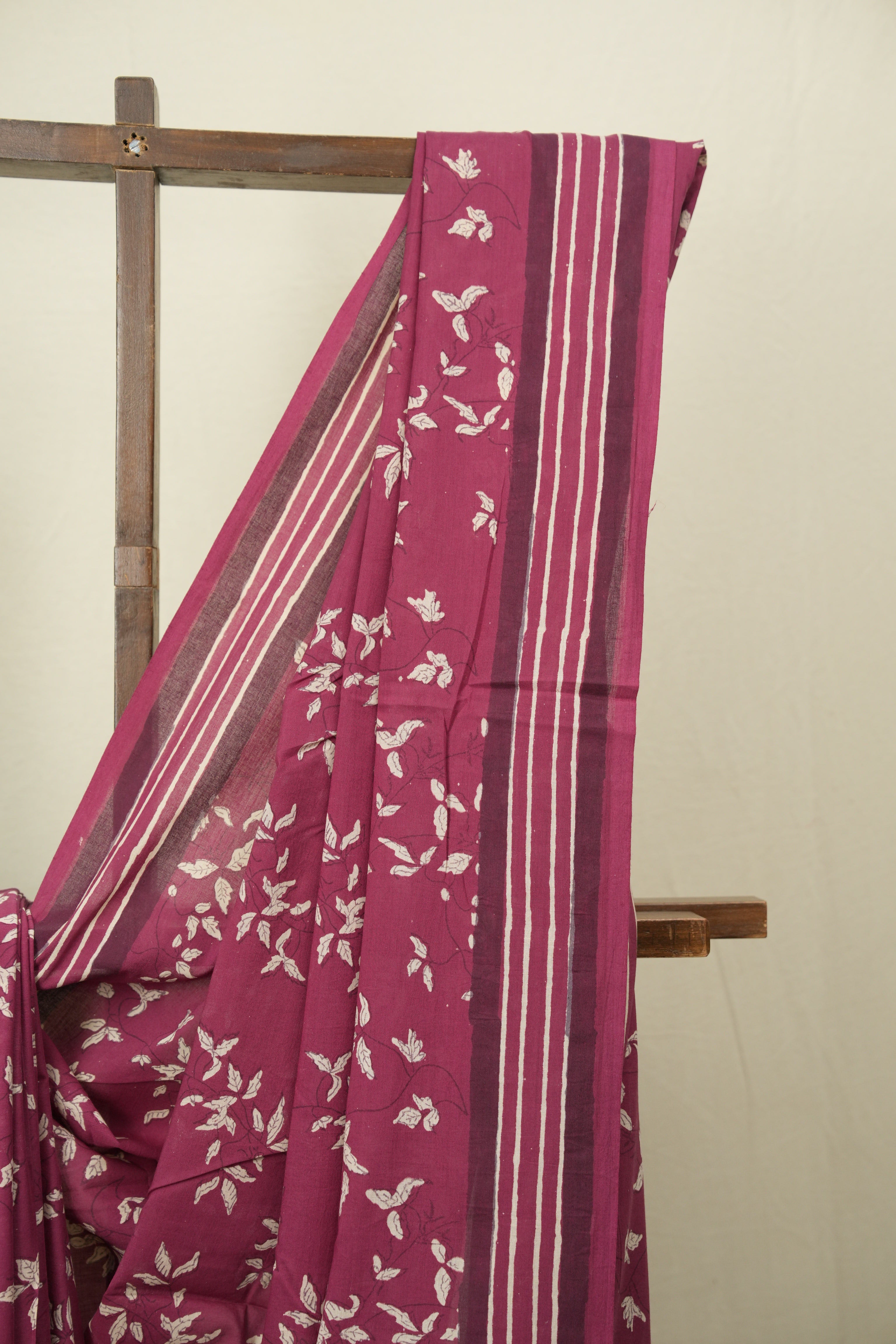 Magenta HBP Cotton Saree - SRMCS3593