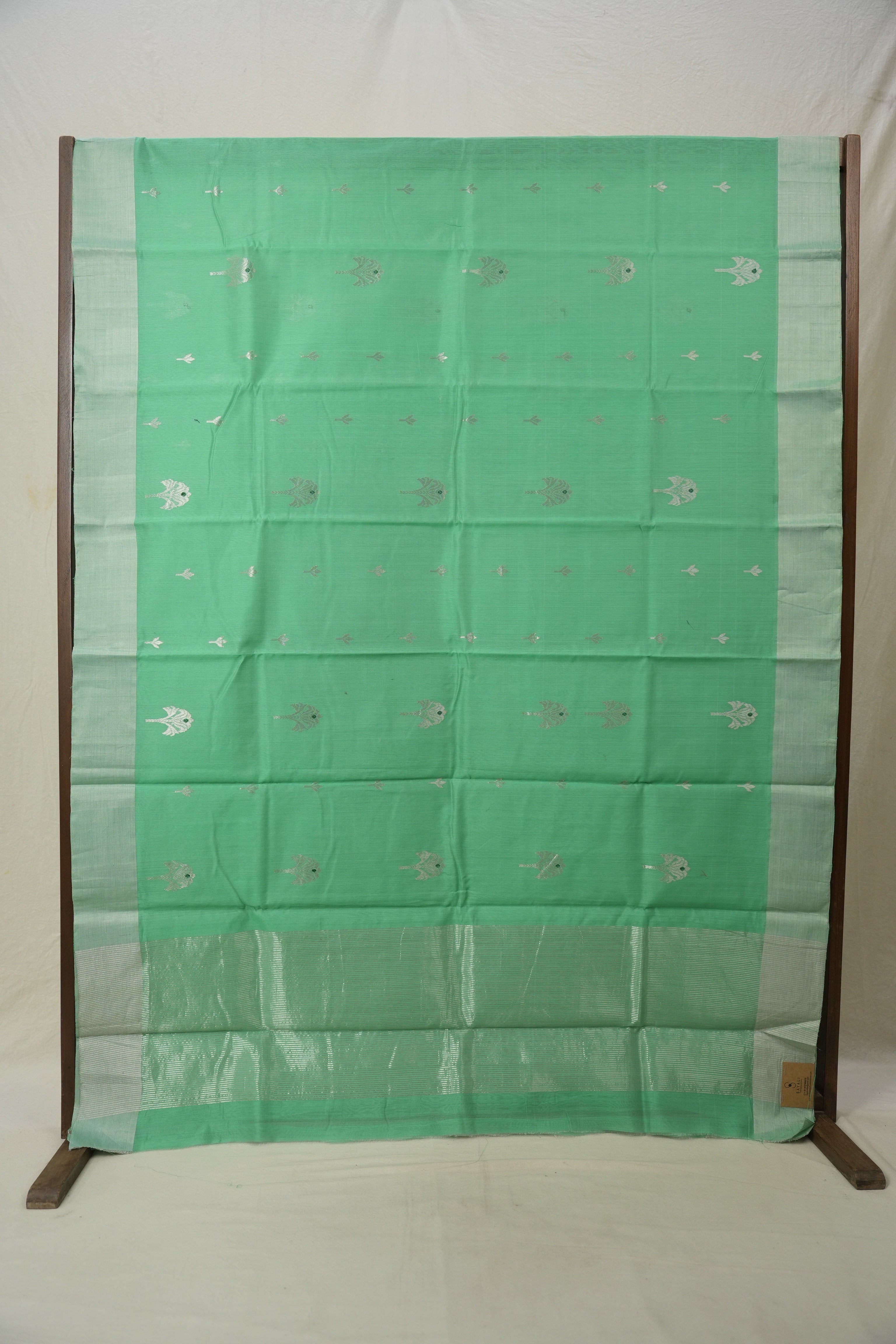 Green Chanderi Cotton Silk Saree - SRGCSS431