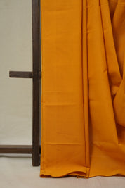 Yellow Plain Cotton Mangalgiri Saree - SRYPCMS100