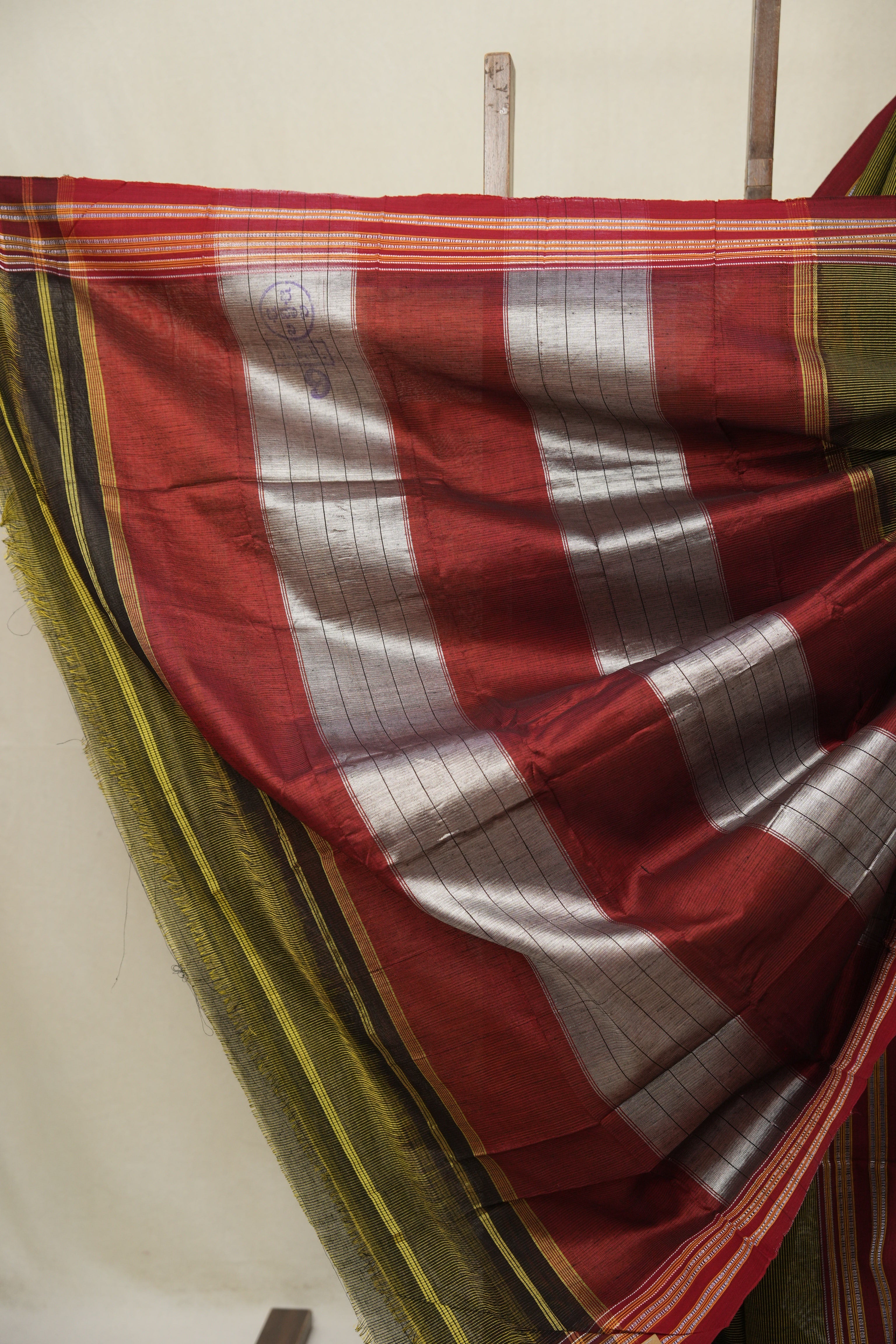 Mehendi Green Cotton Ilkal Saree - SRMGCIS881