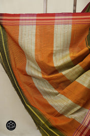 Mehendi Green Cotton Ilkal Saree - SRMGCIS881