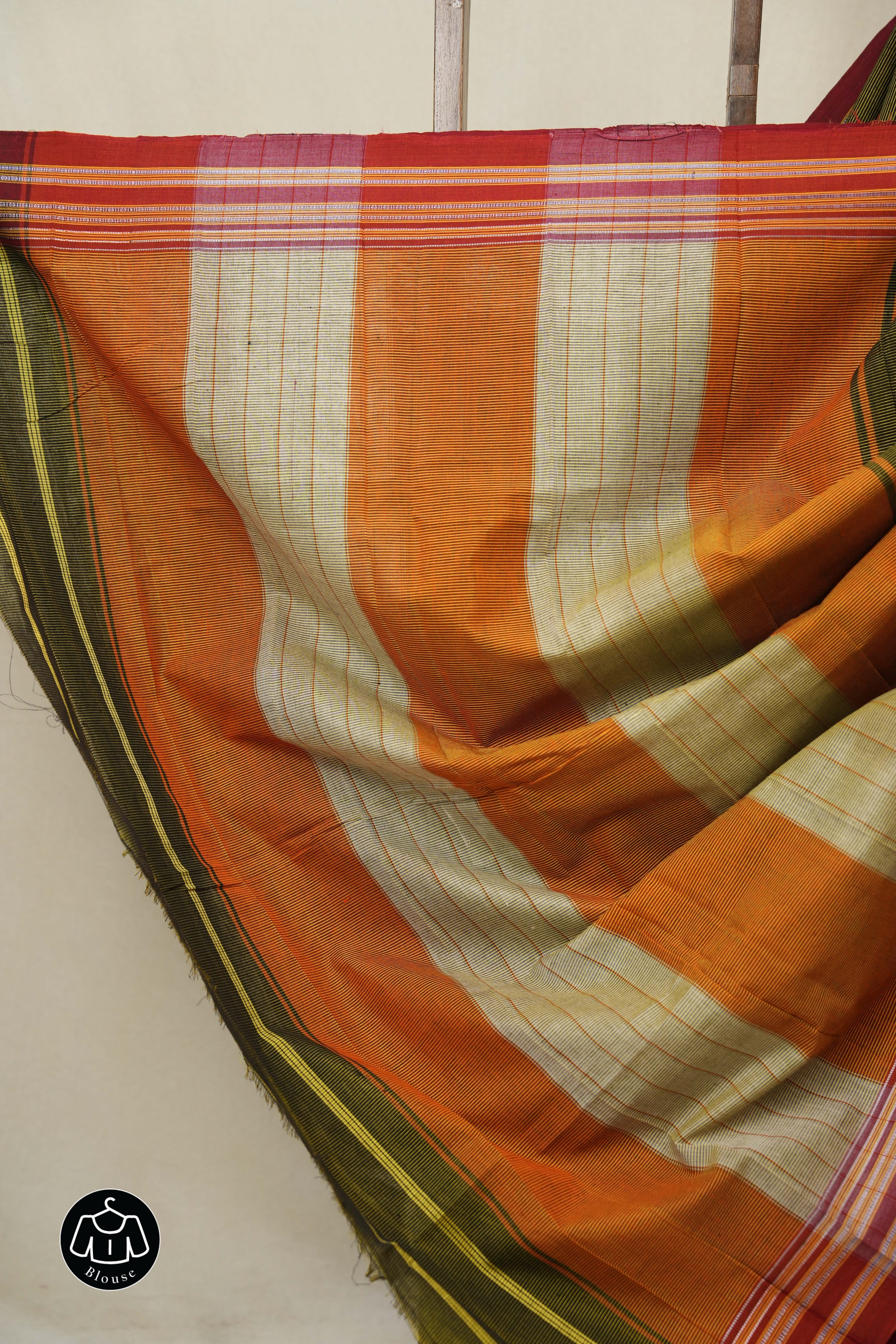 Mehendi Green Cotton Ilkal Saree - SRMGCIS881