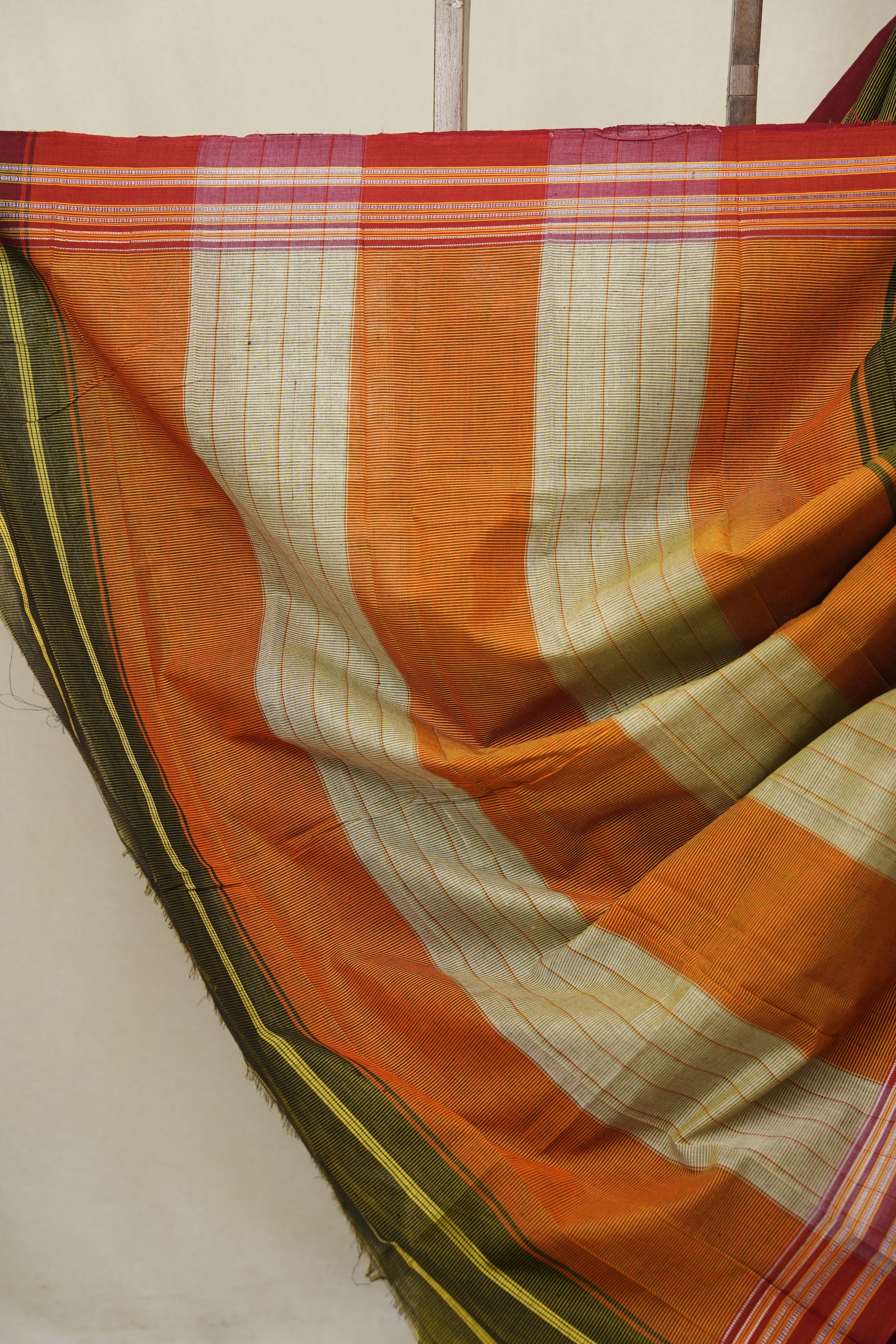 Mehendi Green Cotton Ilkal Saree - SRMGCIS886