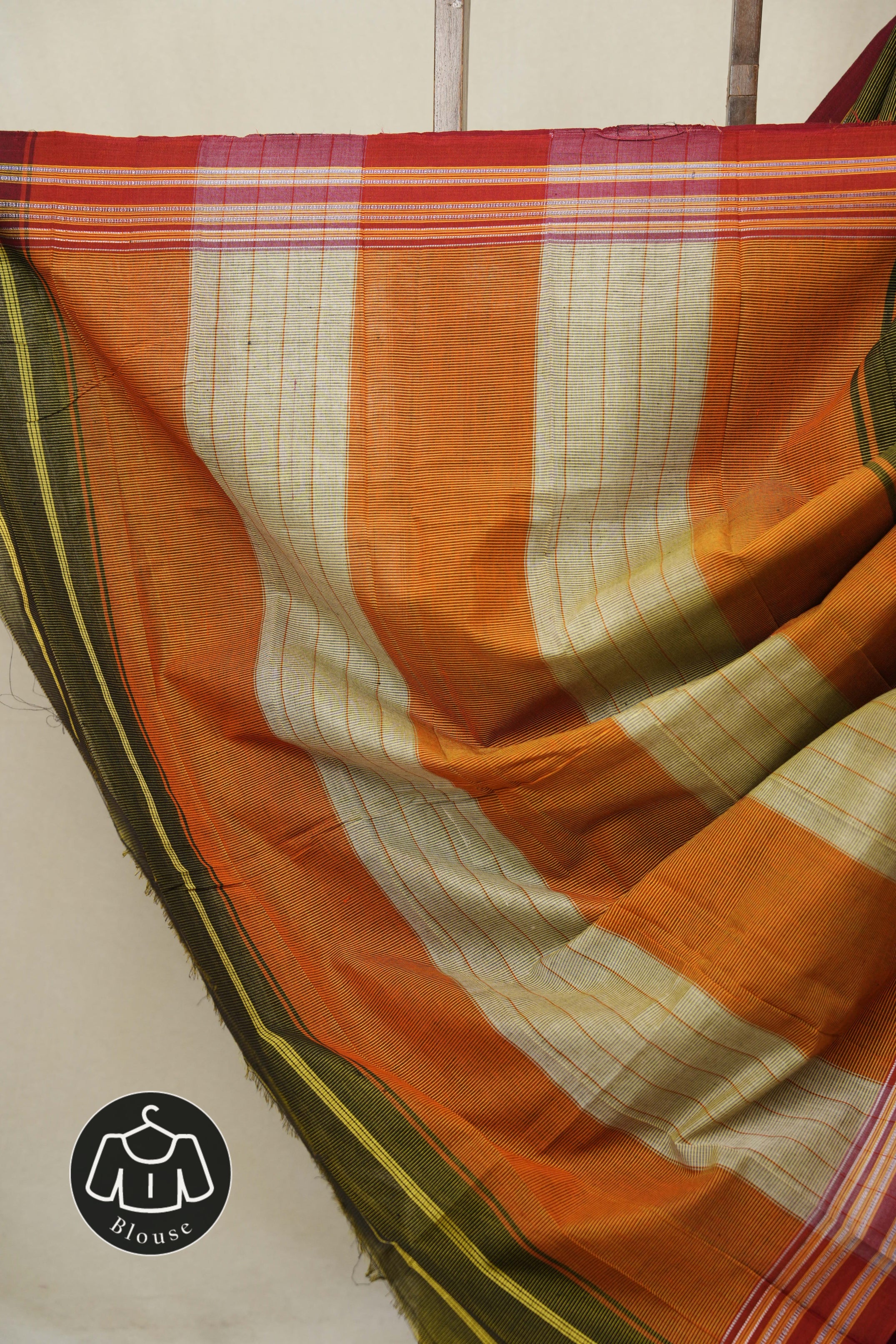 Mehendi Green Cotton Ilkal Saree - SRMGCIS886