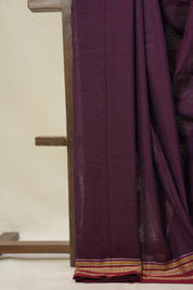 Purple Cotton Ilkal Saree - SRPCIS880