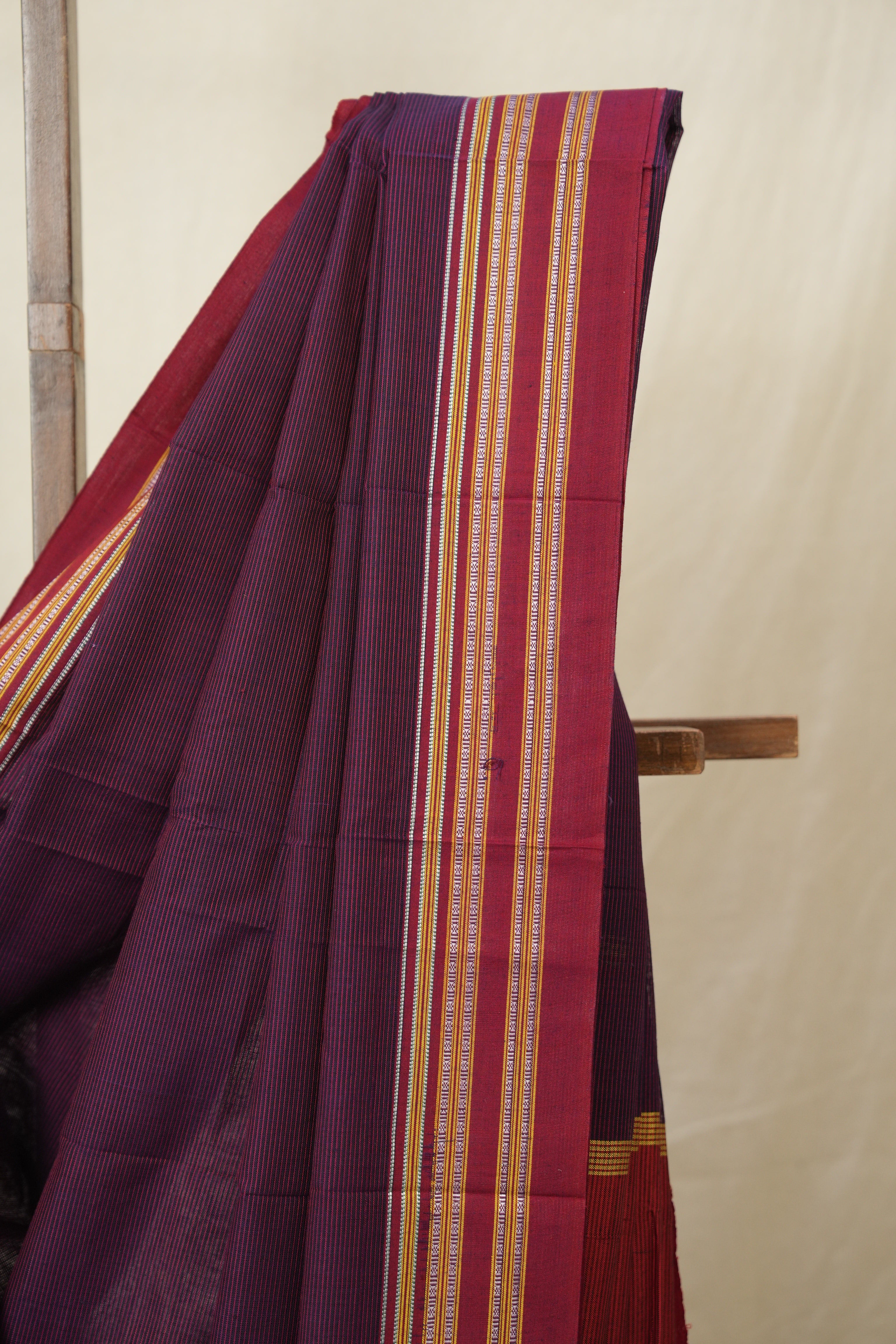 Purple Cotton Ilkal Saree - SRPCIS880