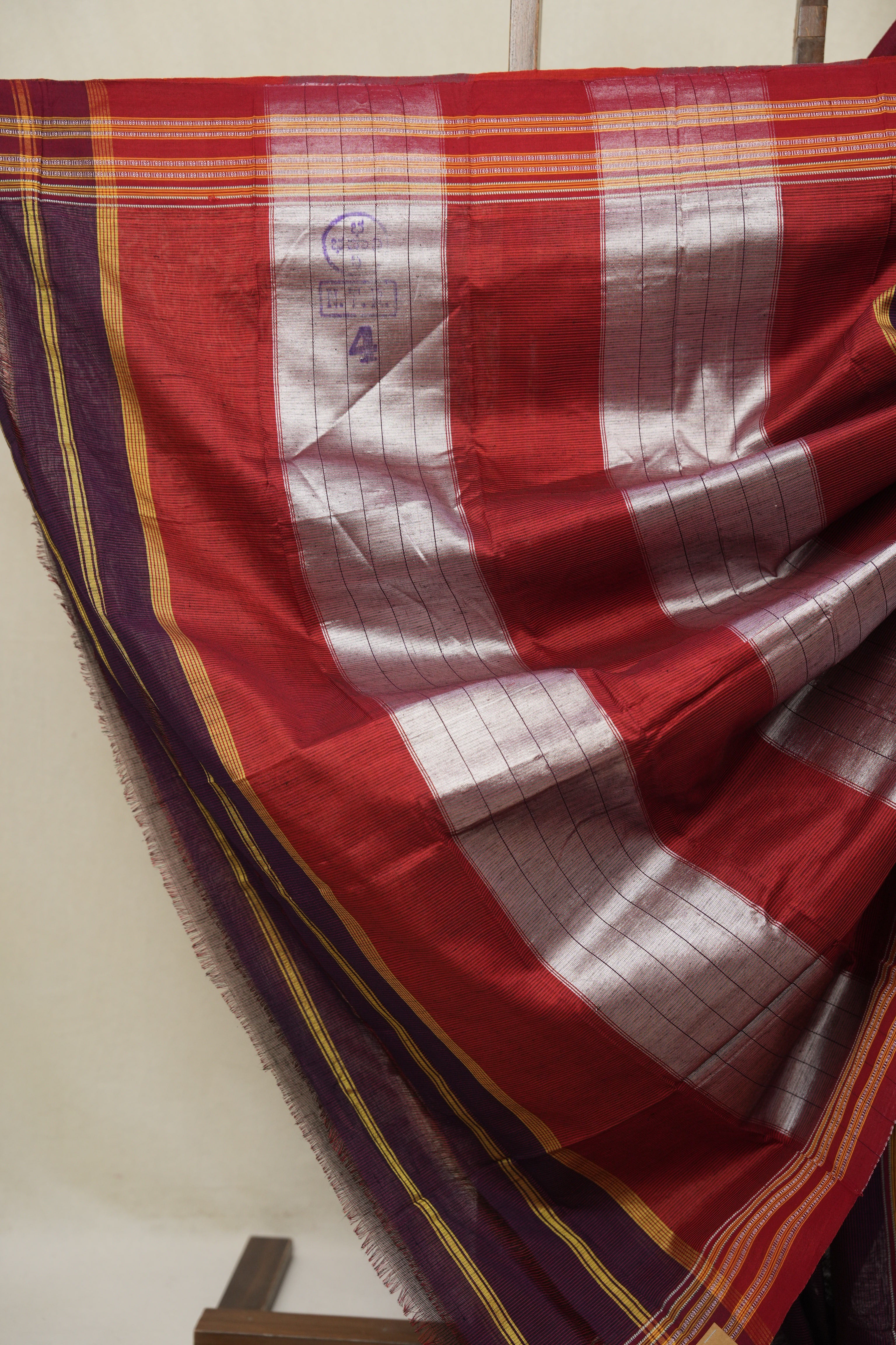 Purple Cotton Ilkal Saree - SRPCIS880