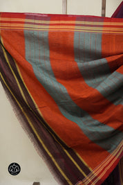 Purple Cotton Ilkal Saree - SRPCIS880