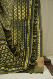 Mehendi Green HBP Cotton Saree - SRMGCS3594
