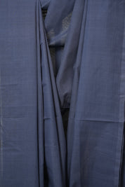 Grey Plain Cotton Mangalgiri Saree - SRGPCMS102