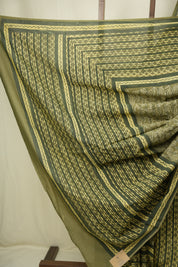 Mehendi Green HBP Cotton Saree - SRMGCS3594