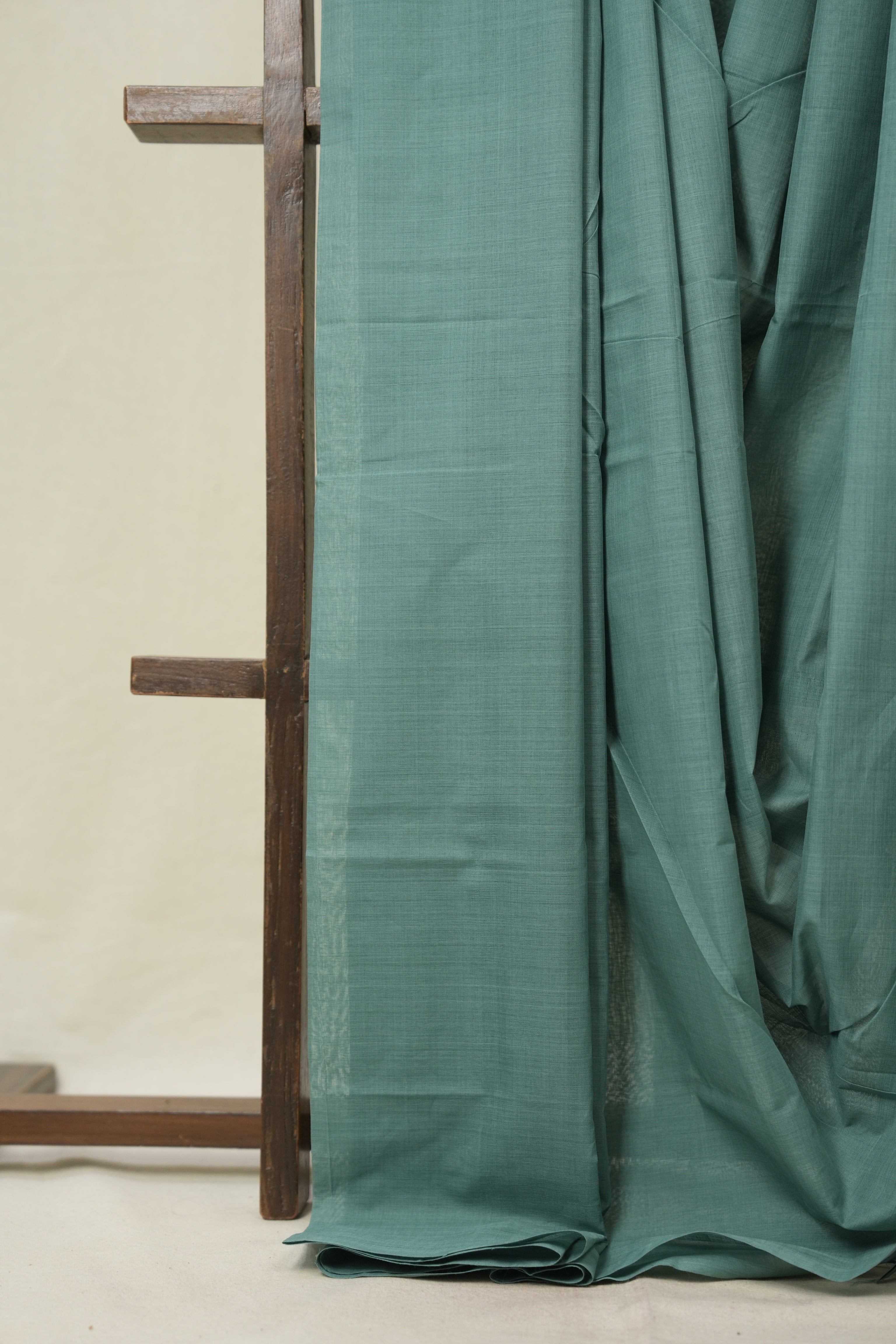 Green Plain Cotton Mangalgiri Saree - SRGPCMS103