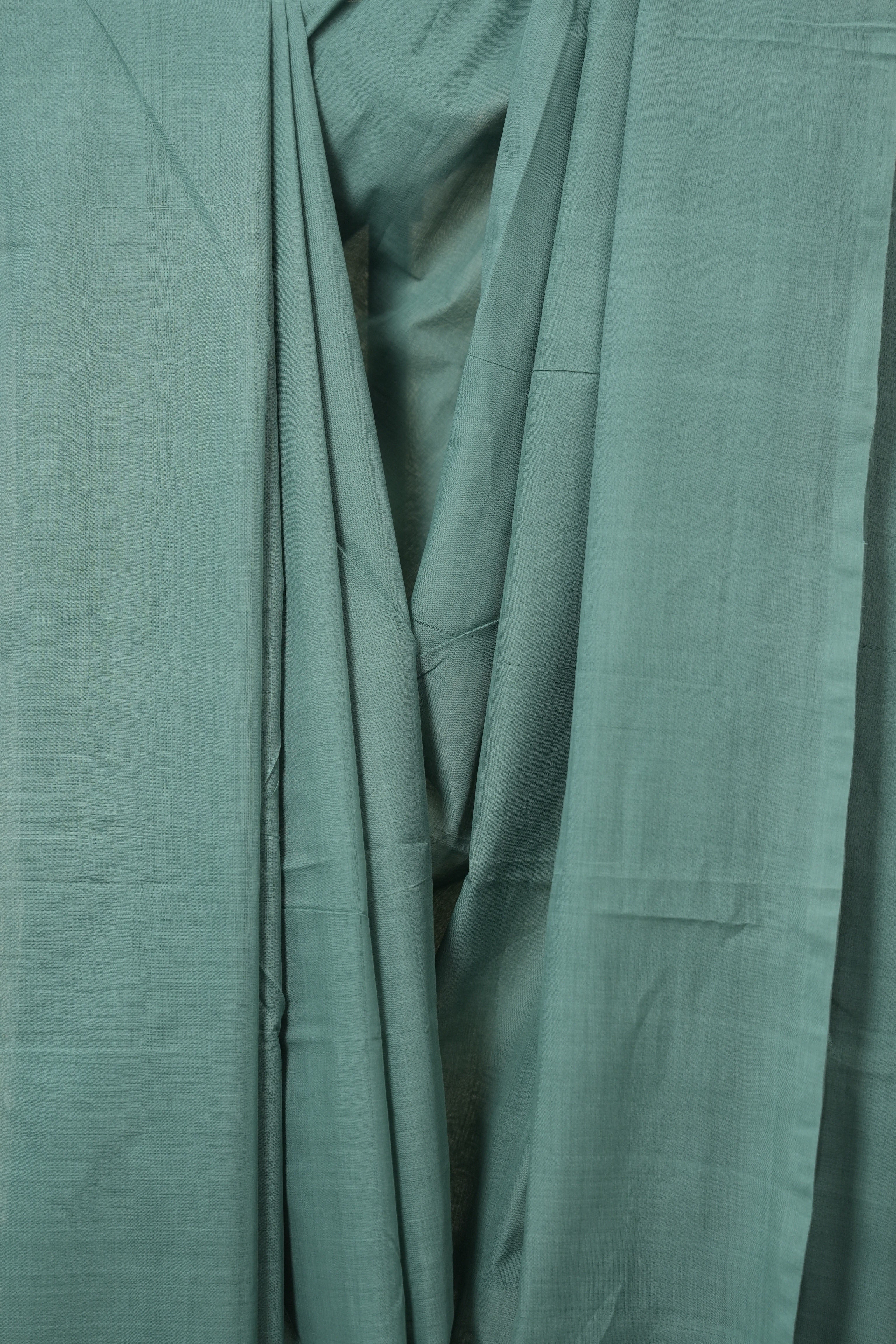 Green Plain Cotton Mangalgiri Saree - SRGPCMS103