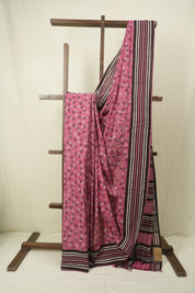 Pink HBP Cotton Saree - SRPCS3598