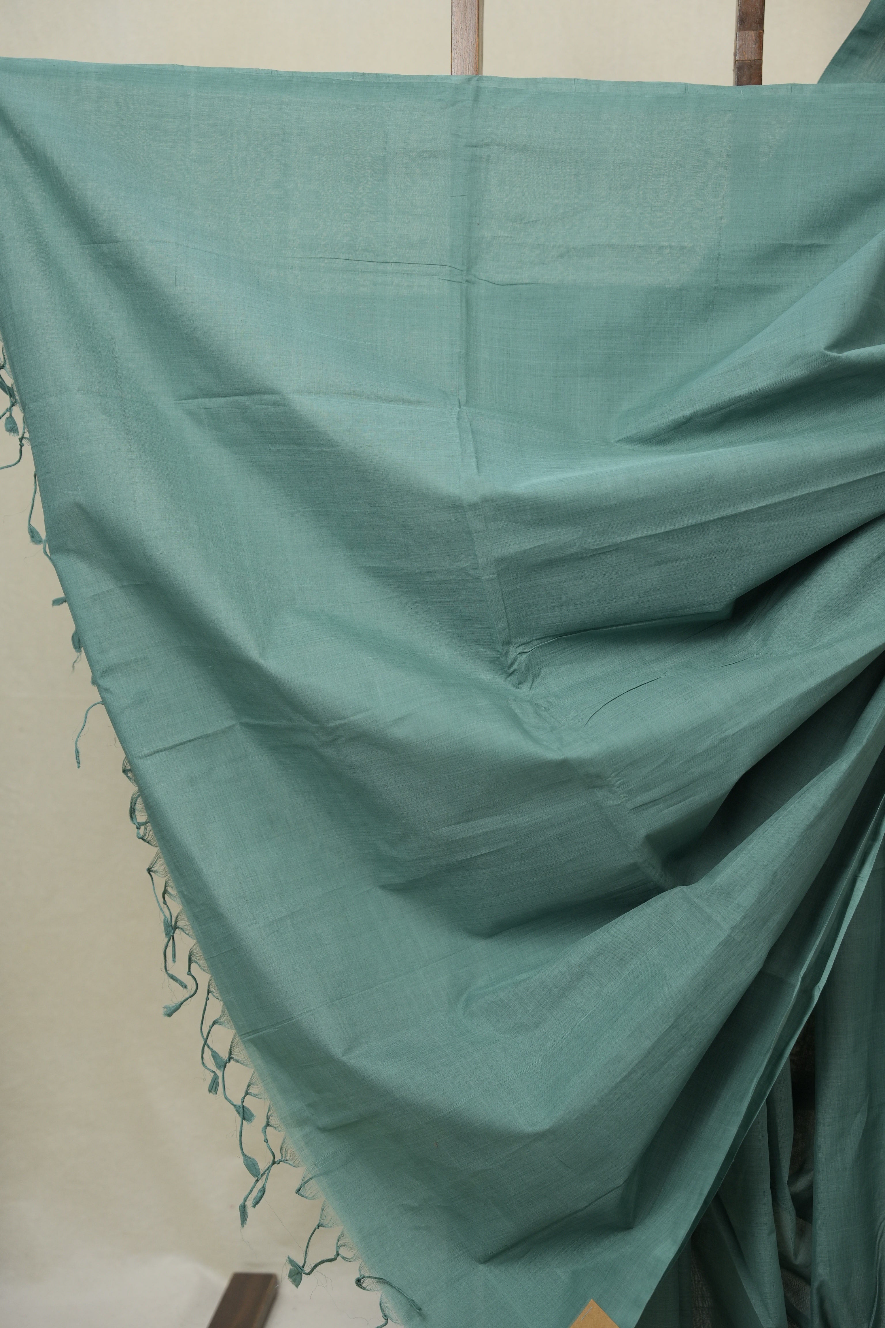 Green Plain Cotton Mangalgiri Saree - SRGPCMS103