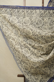 Ink Blue HBP Kota Doria Saree - SRIBKDS233