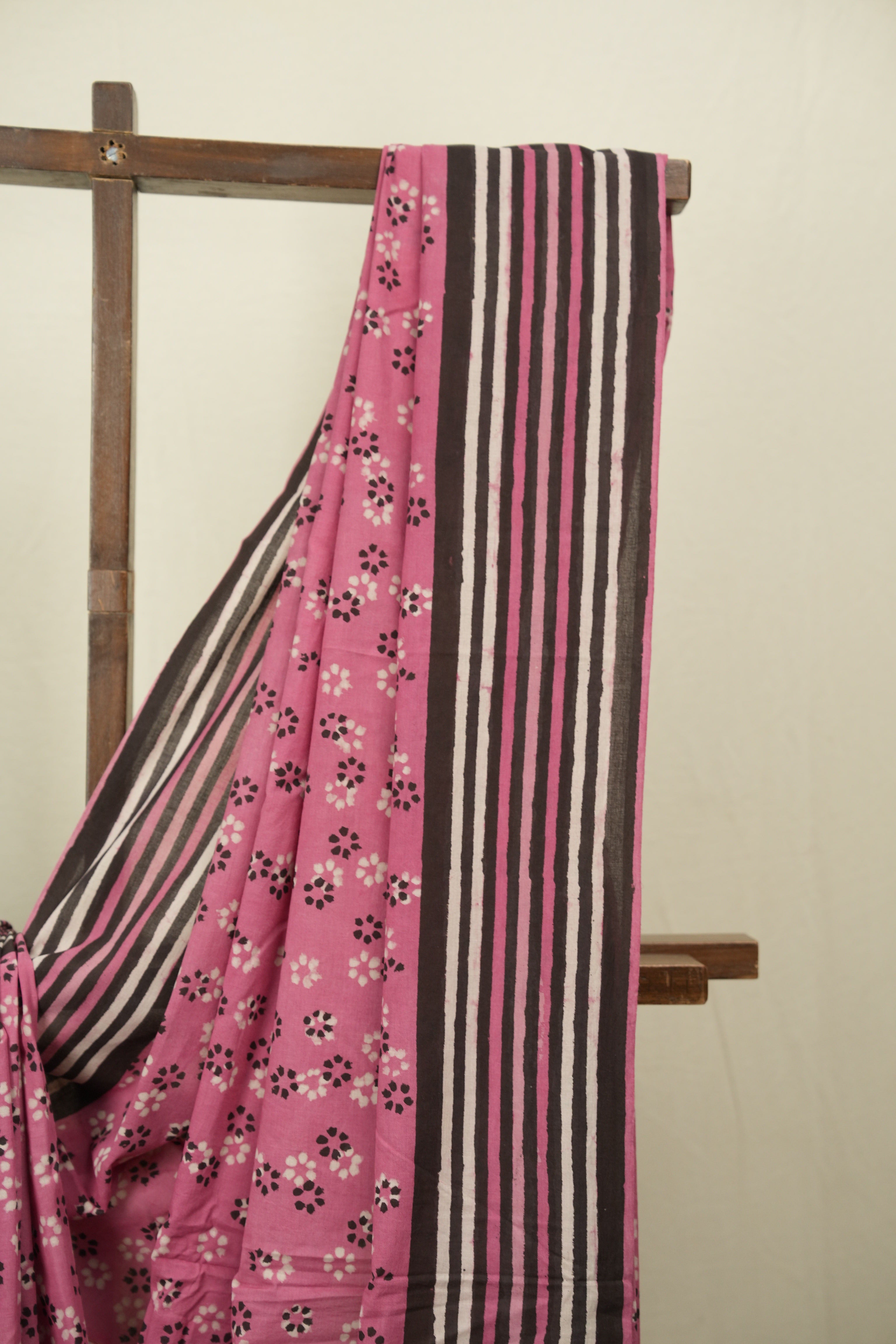 Pink HBP Cotton Saree - SRPCS3598