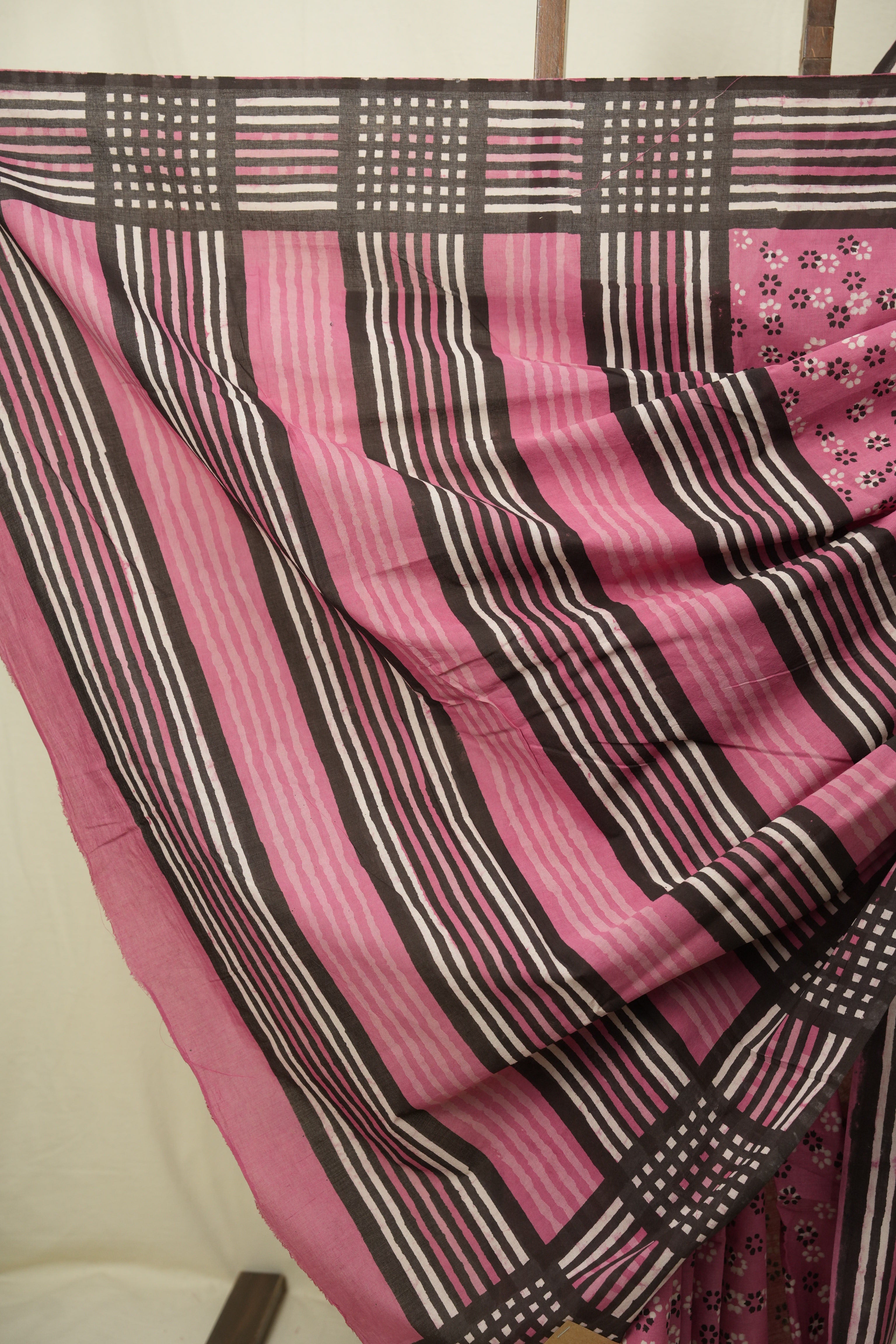 Pink HBP Cotton Saree - SRPCS3598