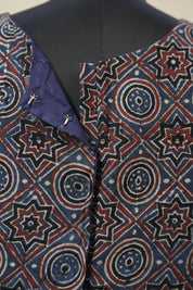 Blue HBP Ajrakh Cotton Blouse - SRBACB18