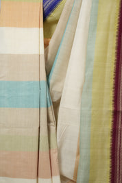 Multicolour Cotton Mangalgiri Saree - SRMCMS88