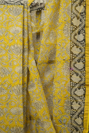 Yellow HBP Kota Doria Saree - SRYKDS231