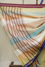 Multicolour Cotton Mangalgiri Saree - SRMCMS88