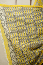 Yellow HBP Kota Doria Saree - SRYKDS231