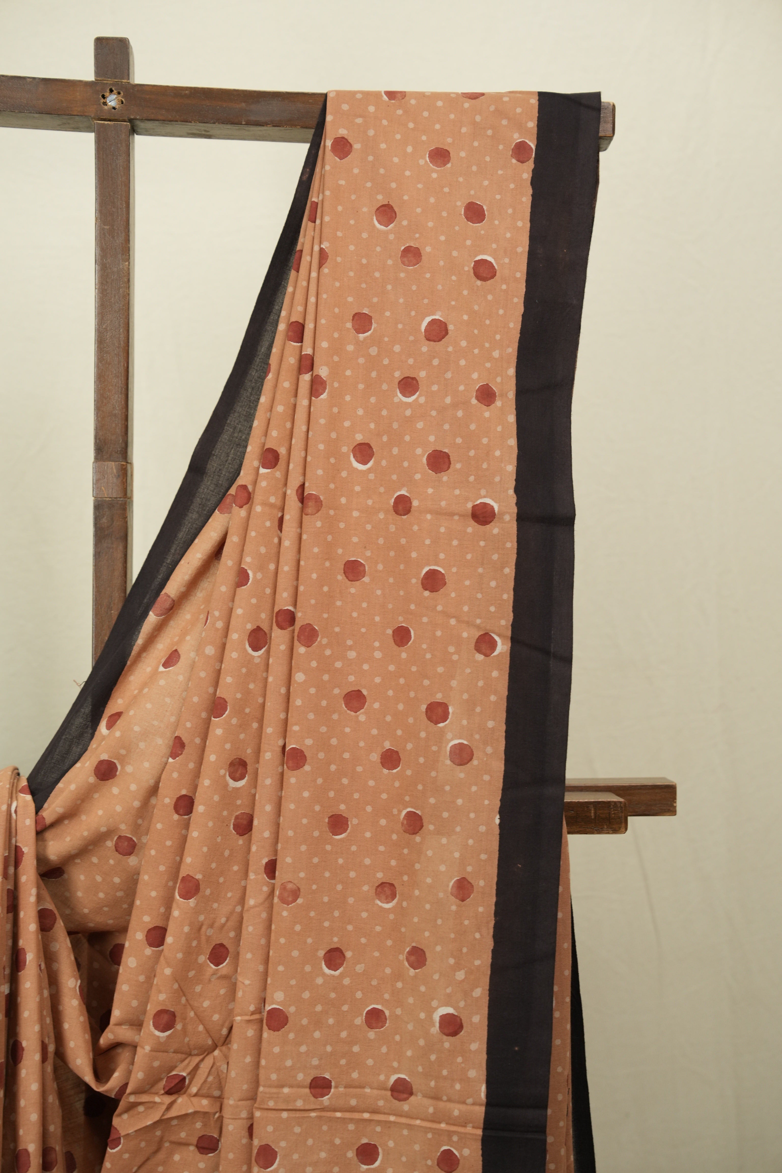 Peach HBP Cotton Saree - SRPCS3591