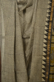 Black Checks HBP Kota Doria Saree - SRBCKDS229