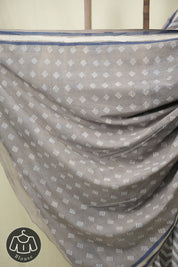 Grey HBP Cotton Saree - SRGCS3495