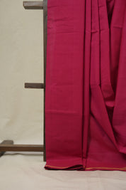 Pink Cotton Mangalgiri Saree - SRPCMS79