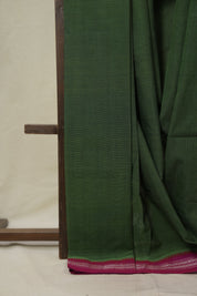 Green Cotton Mangalgiri Saree - SRGCMS80
