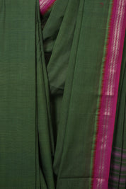 Green Cotton Mangalgiri Saree - SRGCMS80