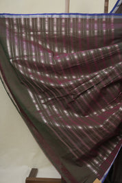Dual Tone Green Cotton Mangalgiri Saree - SRDTGCMS81