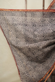 Cream HBP Kota Doria Saree - SRCKDS211