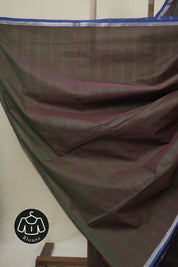 Dual Tone Green Cotton Mangalgiri Saree - SRDTGCMS81