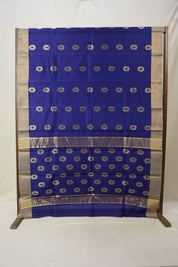 Royal Blue Chanderi Cotton Silk Saree - SRRBCSS374