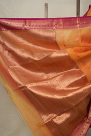 Orange Chanderi Silk Saree - SROCSS498