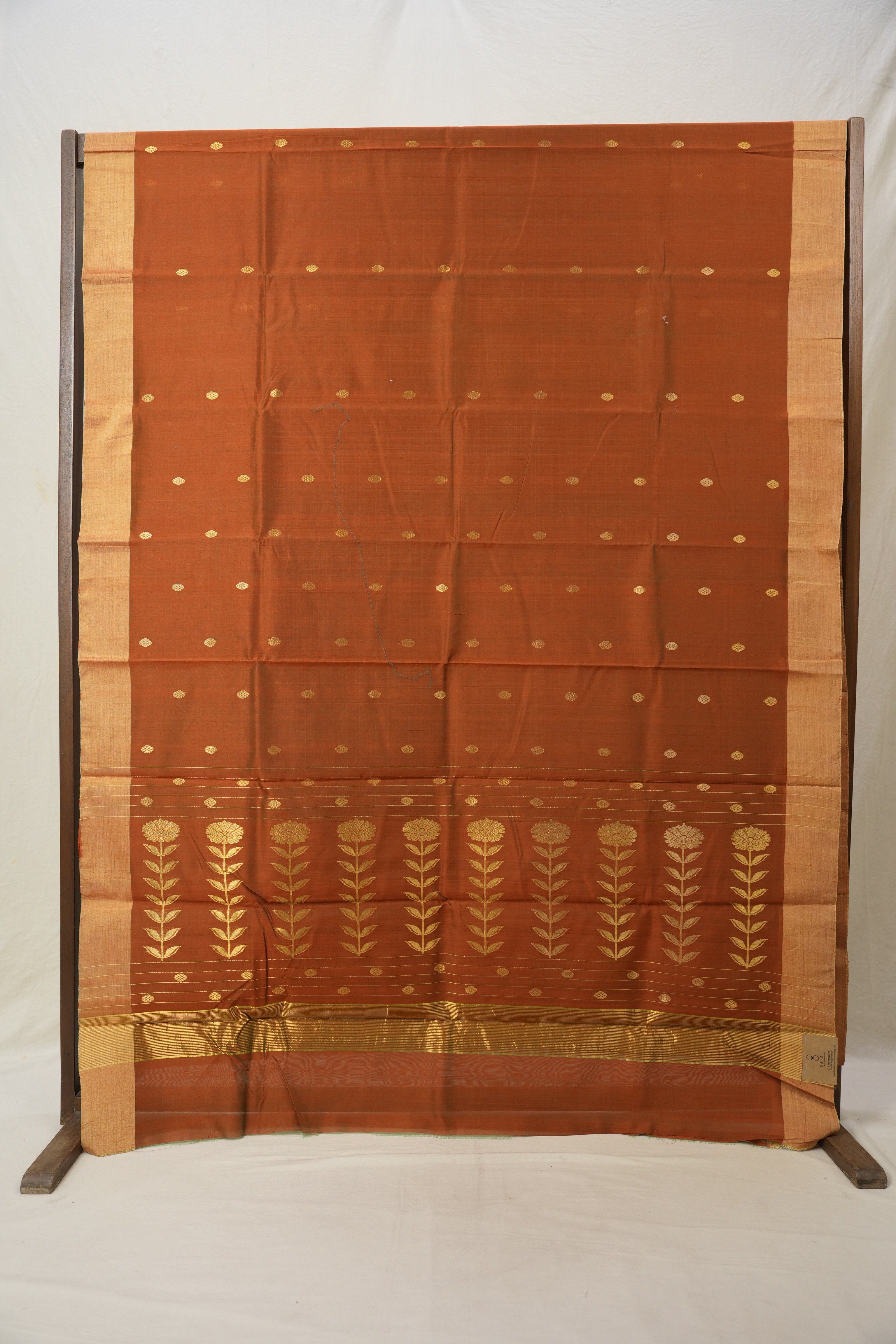 Two Tone Green Chanderi Cotton Silk Saree - SRTTGCSS287