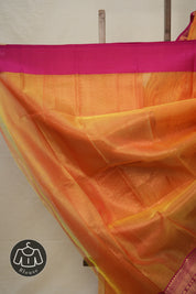 Rose Pink Hanborder Pattu Chanderi Silk Saree - SRRPHPCSS474