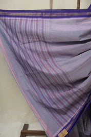 Grey Pink Cotton Mangalgiri Saree - SRTTPCMS82