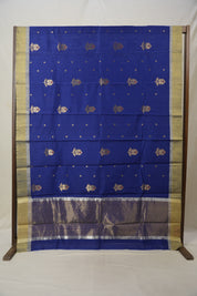 Blue Chanderi Cotton Silk Saree - SRBCSS303